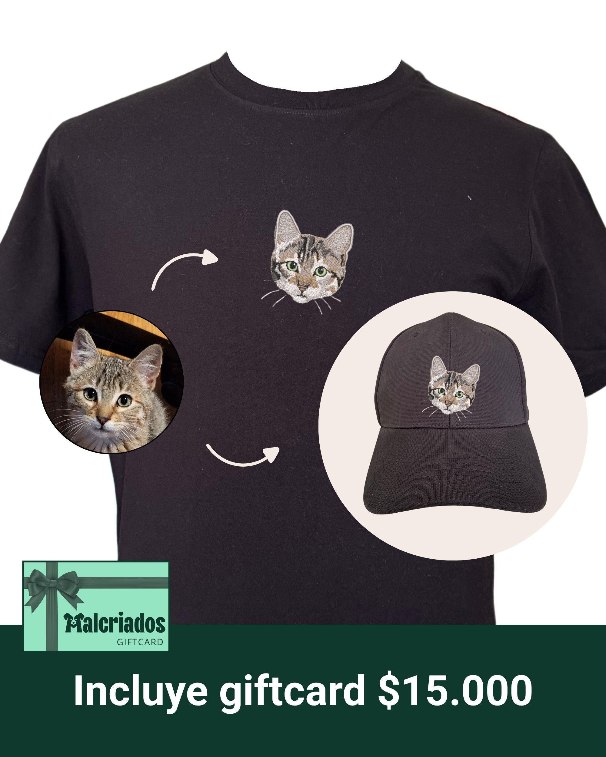 Pack con 1 regalón bordado: Polera + Jockey