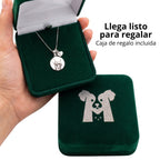 Collar con Retrato de tu Regalón Grabado en Plata