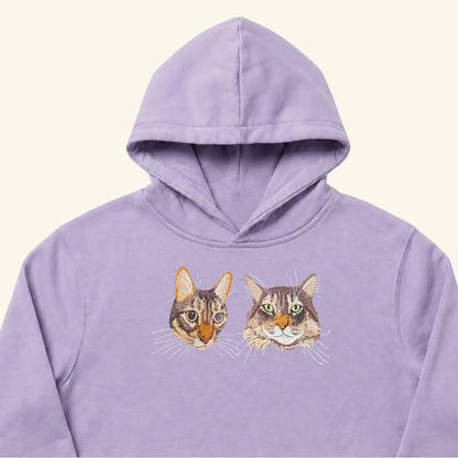 Hoodie bordado con retrato de mascota