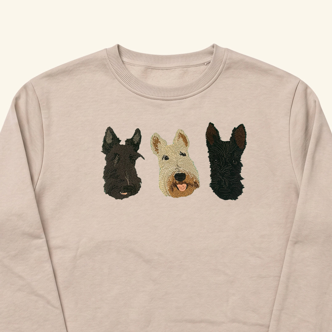 Polerón polo bordado con retrato de mascota
