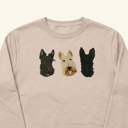Polerón polo bordado con retrato de mascota