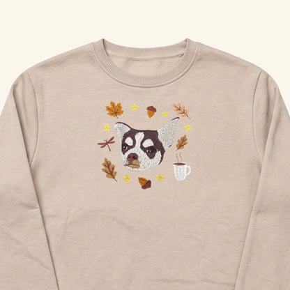 Polerón polo Edición Otoño bordado con retrato de mascota