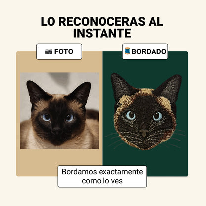 Polerón polo bordado con retrato de mascota