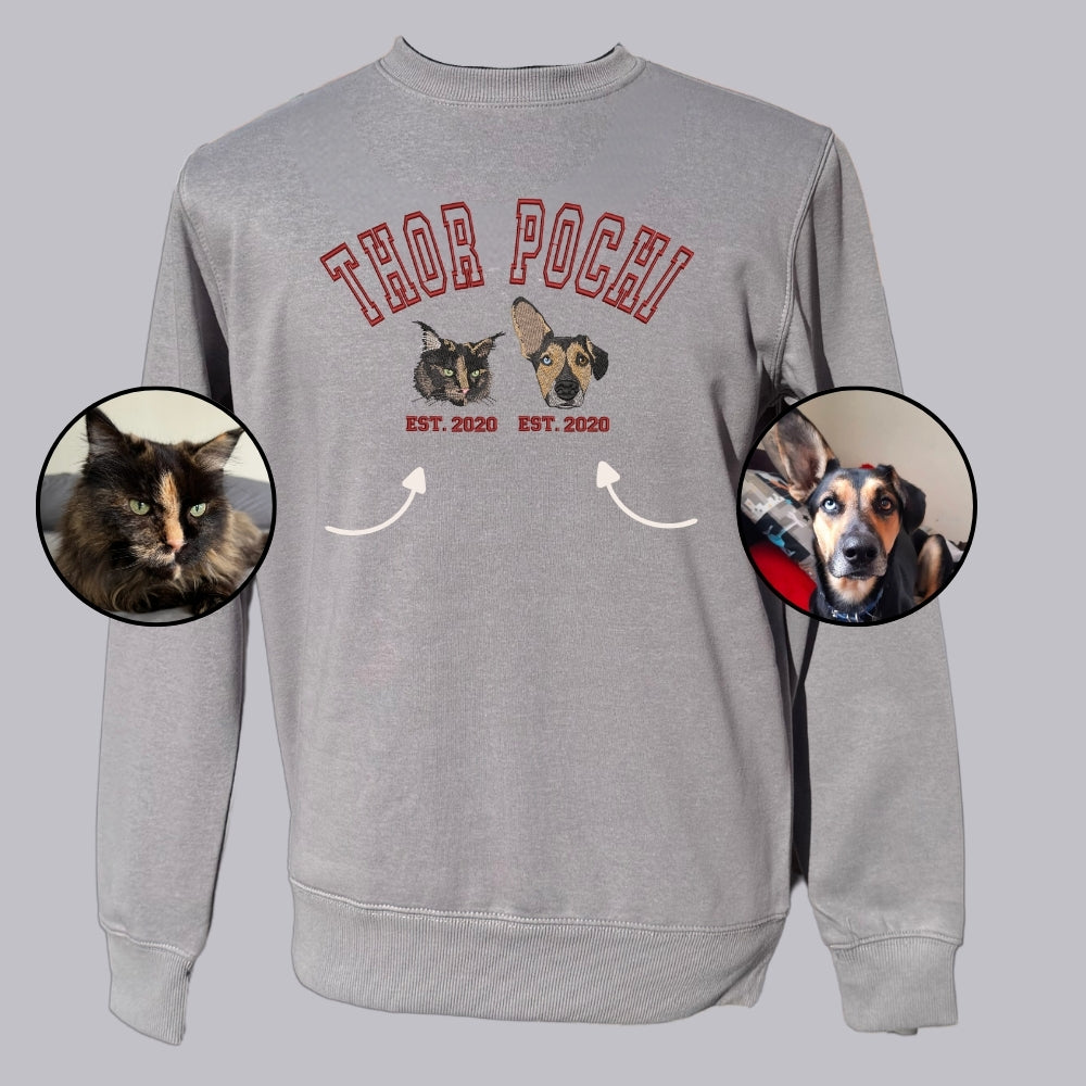 Polo estilo college con 2 regalones bordados