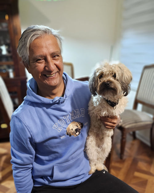 Hoodie college 2 mascotas bordadas fullcolor