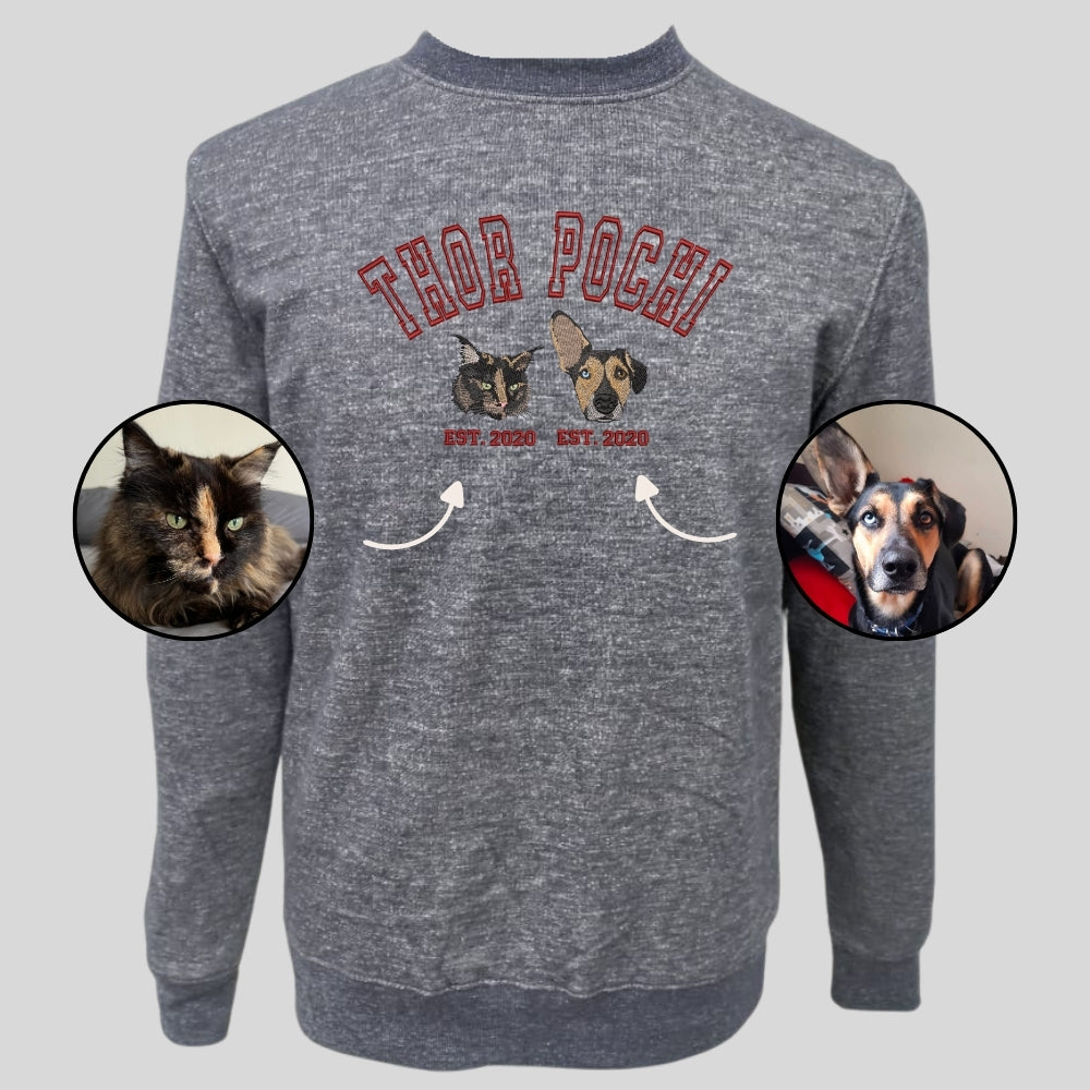 Polo estilo college con 2 regalones bordados