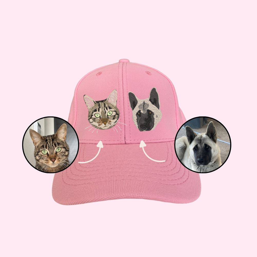 Jockey con 2 mascotas bordadas