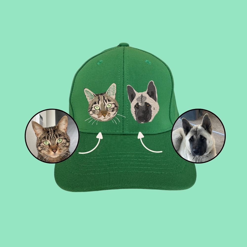 Jockey con 2 mascotas bordadas