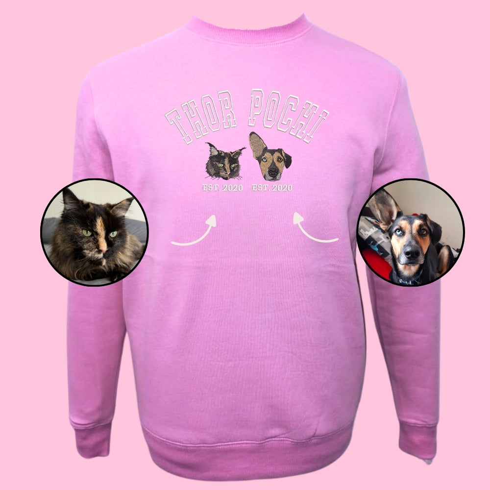 Polo estilo college con 2 regalones bordados